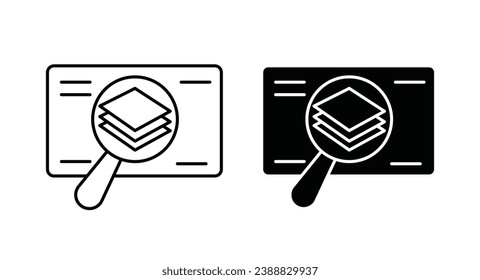 classification vector icon set. vector illustration