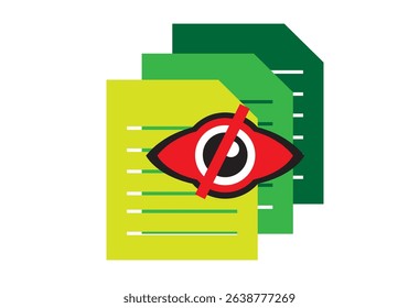 Classified Documents data concept illustration 