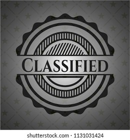 Classified realistic dark emblem