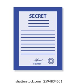 Classified secret document vector illustration design background