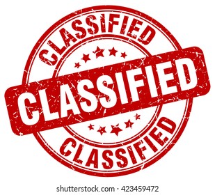 Classified. Stamp