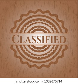Classified wood signboards. Vector Illustration.
