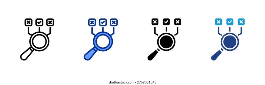 Classify web icon with multiple style collection