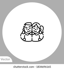 Classmate icon sign vector,Symbol, logo illustration for web and mobile