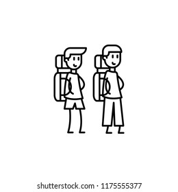 classmates icon. Element of friendship icon for mobile concept and web apps. Thin line classmates icon can be used for web and mobile