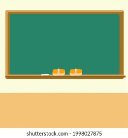 classroom blackboard background vector illustration
