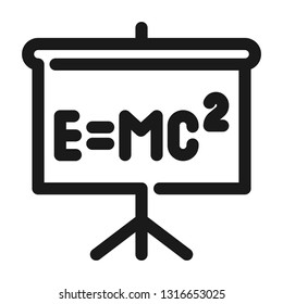 Classroom Board icon. Line style