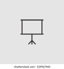 classroom board icon vector, can be used for web and mobile design