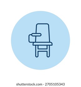 Classroom Chair pentaglow , vector, pixel perfect, illustrator file 