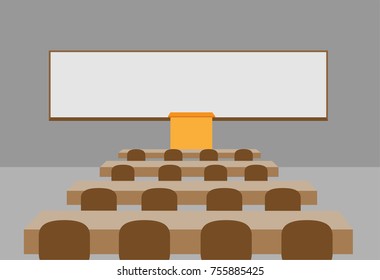 Classroom with Chairs and tables