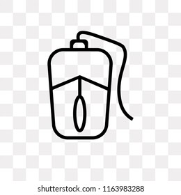 Classroom Computer Mouse vector icon isolated on transparent background, Classroom Computer Mouse logo concept