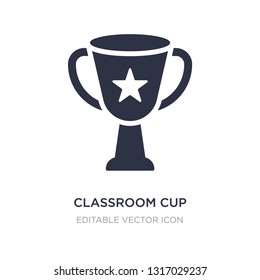 classroom cup icon on white background. Simple element illustration from Signs concept. classroom cup icon symbol design.