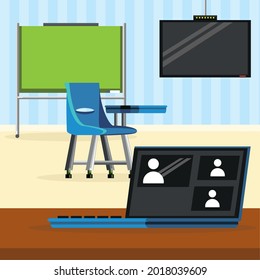 classroom devices school education cartoon