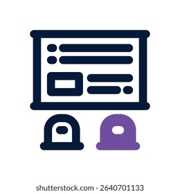 classroom duotone icon. Sleek and modern vector icon for websites, mobile apps, marketing materials, and corporate design. Fully scalable and ready to use.