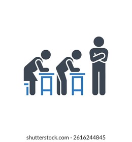 Classroom Education Setting Icon On White Background