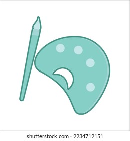 Classroom Element Vector Icon Paint