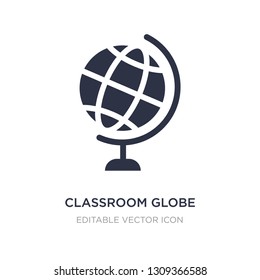 classroom globe icon on white background. Simple element illustration from Education concept. classroom globe icon symbol design.