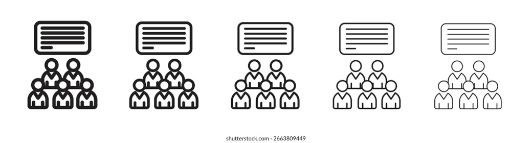 Diseño del icono del aula, logotipo, App, UI. Ilustración vectorial, EPS