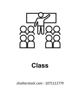 classroom icon. Element of school icon for mobile concept and web apps. Thin line icon for website design and development, app development. Premium icon on white background