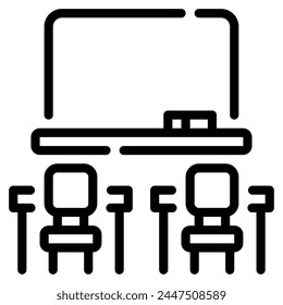 Classroom Icon Illustration, for web, app, infographic, etc