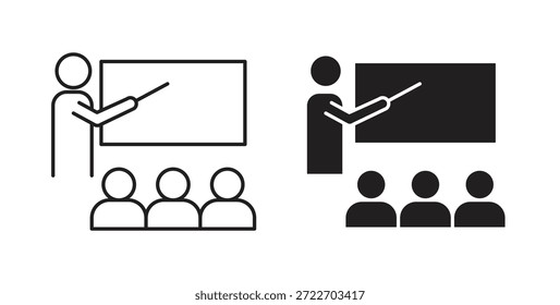 Klassenzimmer-Symbol, einzelne Vektorgrafik. Vektorpiktogramm für Web und App