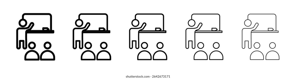 Classroom icon isolated vector on white background set