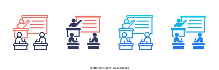 Pacote De Ícones Da Sala De Aula Em Vários Estilos