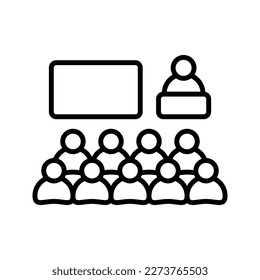 Classroom icon. sign for mobile concept and web design. vector illustration