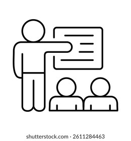 Classroom Line Icon. Education, E-Learning, School, College, Study, Knowledge Icons Editable Stroke Vector Illustration