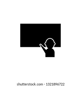 Classroom, presentation, teaching icon. Signs and symbols can be used for web, logo, mobile app, UI, UX on white background