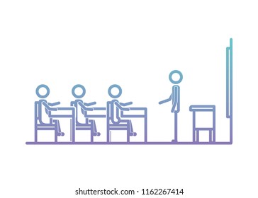 classroom scene with students and teacher