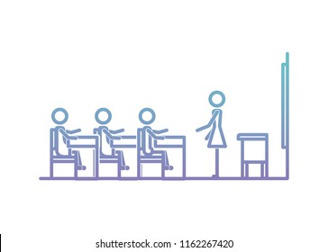 classroom scene with students and teacher