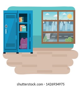 Classroom of school design vector illustration