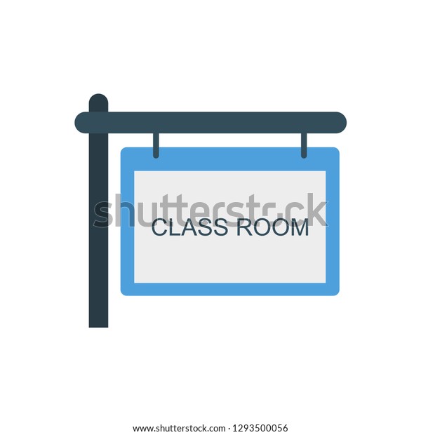 Classroom Signboard Board Stock Vector (Royalty Free) 1293500056 ...