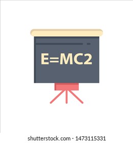 Classroom, Teacher, Board, Education  Flat Color Icon. Vector icon banner Template