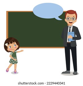 classroom teacher and cute students