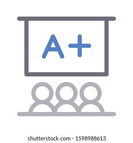 classroom vector color line icon 