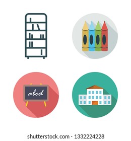 classroom vector icon set