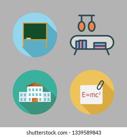 classroom vector icon set