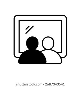 Classroom Vector icon stock illustration