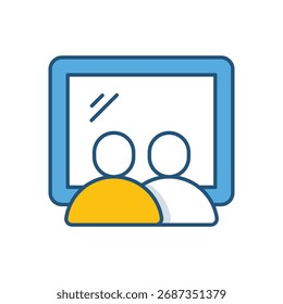 Classroom Vector icon stock illustration