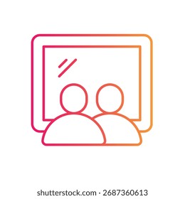 Icono de Vector de clase ilustración de stock