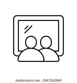 Classroom Vector icon stock illustration