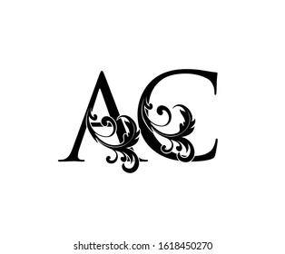 Stunning Ak Logotype Split Elegant Monograms Stock Vector (Royalty Free ...