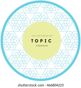 Classy Arabic geometric pattern/ label design/ 