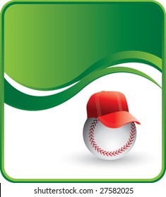 classy baseball hat background