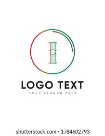 A classy and bold display letter type I logo template with a unique flavor.