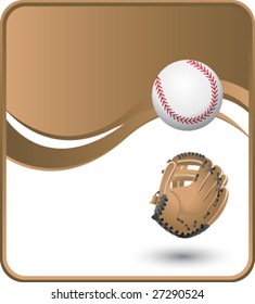 classy brown baseball background