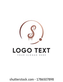 Una plantilla de logotipo de tipo de letra caligráfica de clase S, logotipo vectorial para la identidad empresarial y de la empresa 