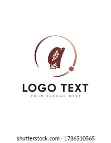 A classy calligraphic style letter type A logo template, vector logo for business and company identity 